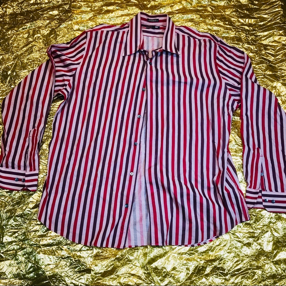 Express1MX Striped Button Down